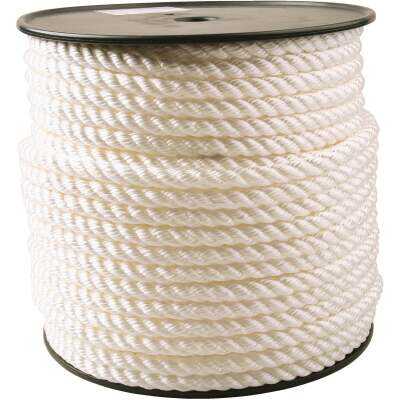 Do it Best 1/2 In. x 250 Ft. White Twisted Nylon Rope
